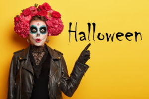 rosas preservadas en halloween