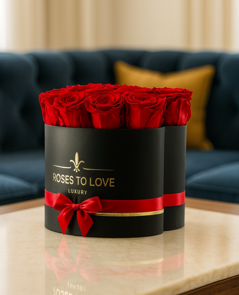 Rosas eternas colección Rubí Negro
