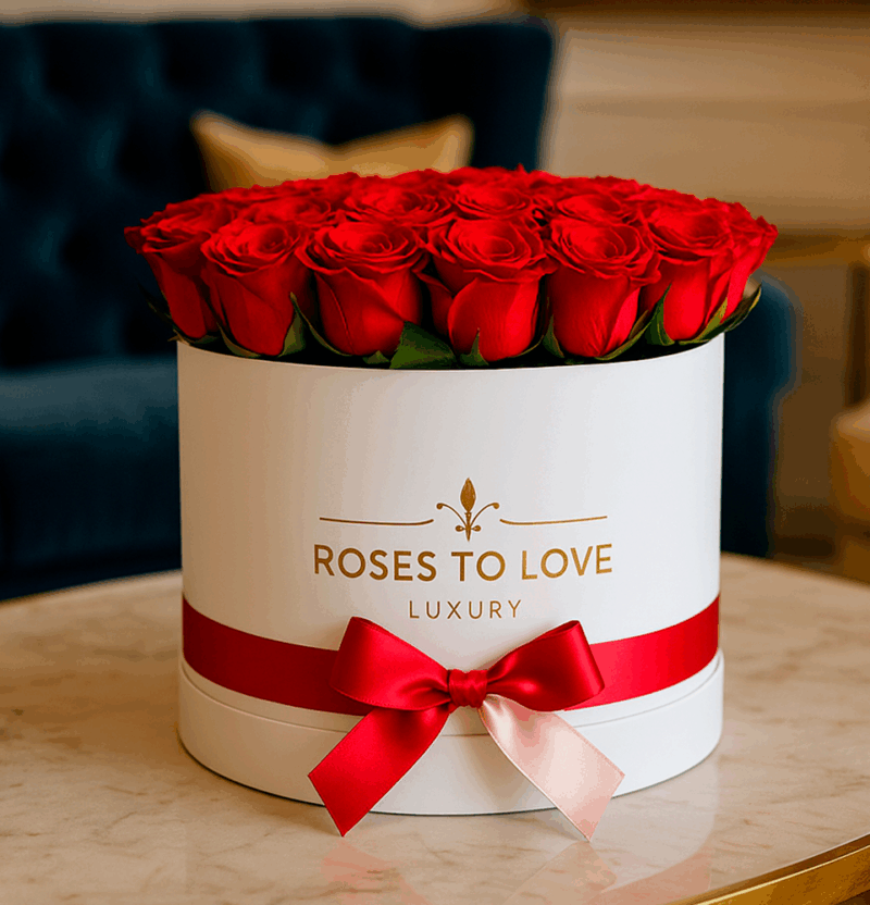 Rosas eternas colección Diamante Blanco