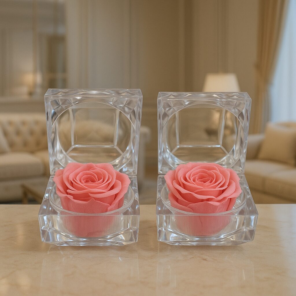 pack 2 rosas preservadas