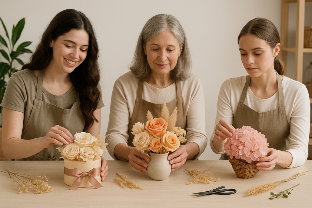 regalos con flores preservadas