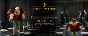 Rosas preservadas para eventos