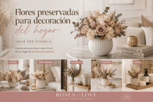 DECORACIÓN CON FLORES PRESERVADAS