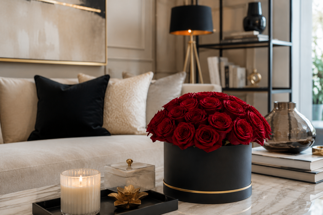 decorar con rosas de lujo