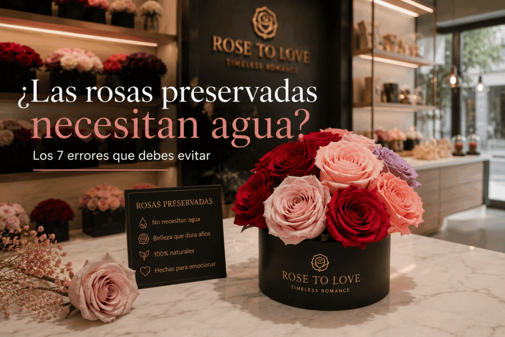 ¿Las rosa spreservadas necesitan agua?