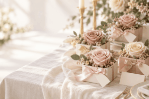 detalles de rosas eternas en bodas